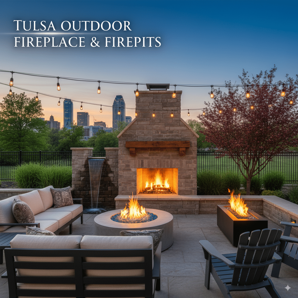 Tulsa Outdoor Fireplace