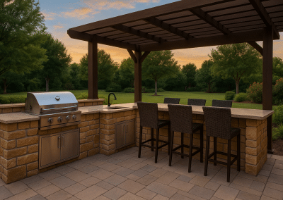 Outdoor Kitchen and Pergola