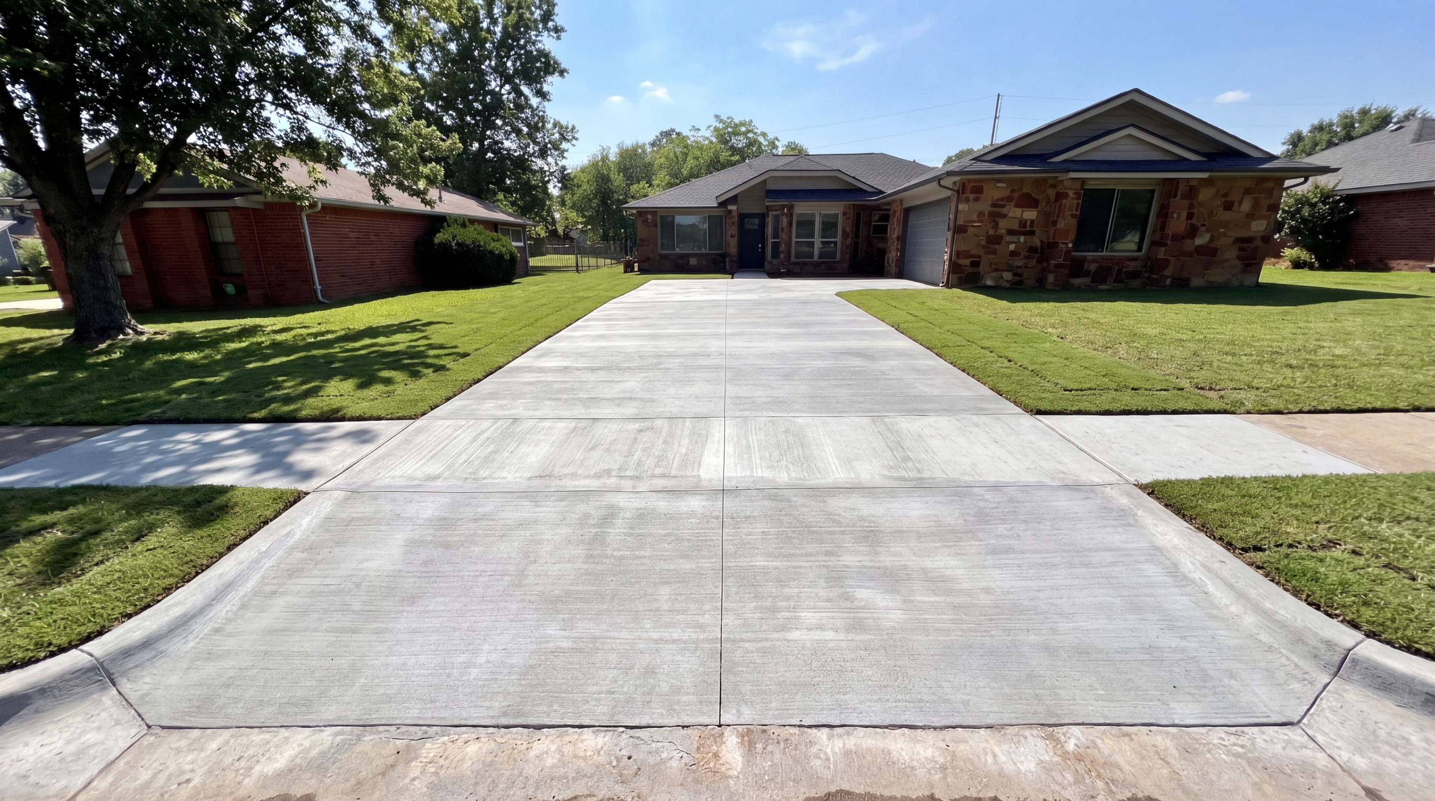 Custom Concrete Driveway Tulsa Outdoor Living